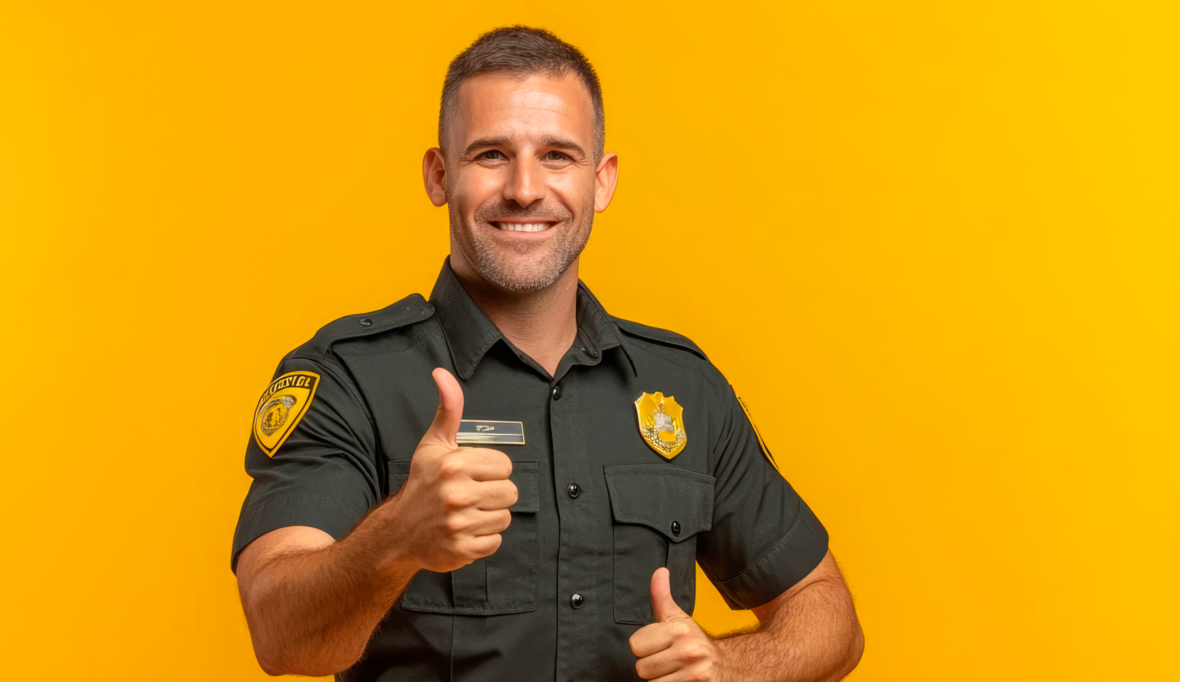 Aluno estudando segurança pública online